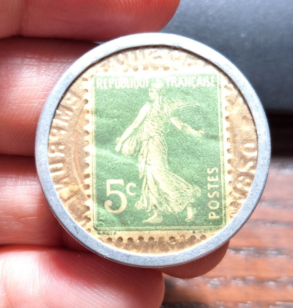 Frankrijk - muntzegel van 5 cent 1920, Ophalen of Verzenden, Frankrijk, Losse munt