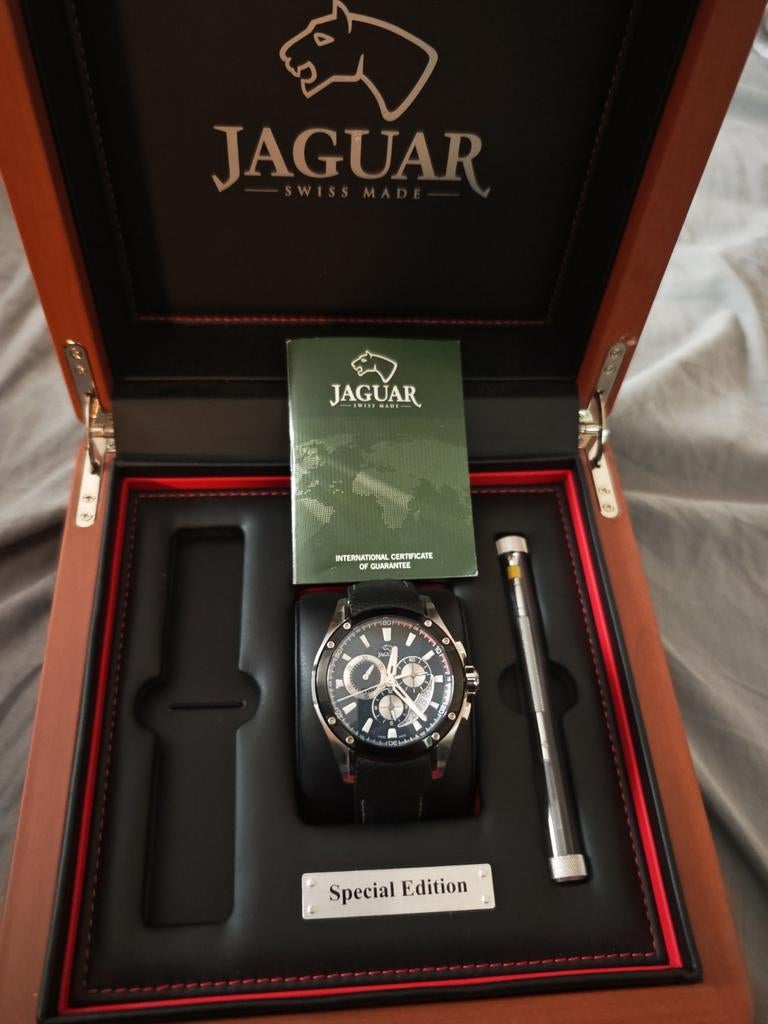 Montre Jaguar Swiss Made, Autres marques, Cuir, Acier, Enlèvement