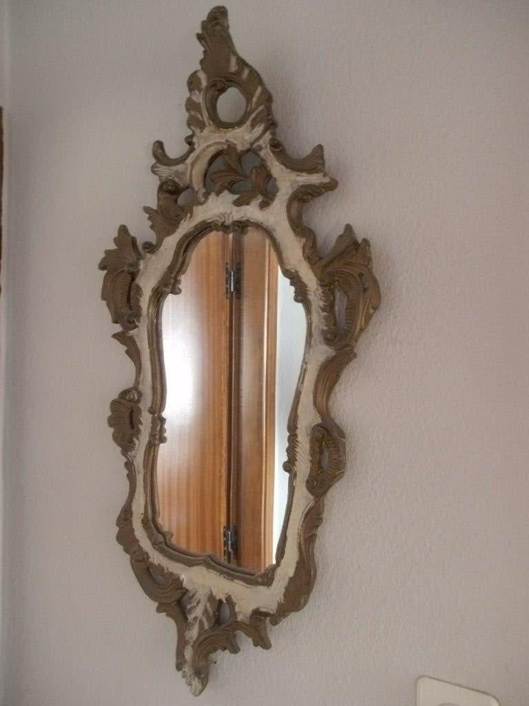 vergulde houten spiegel, Huis en Inrichting, Woonaccessoires | Spiegels, Ophalen