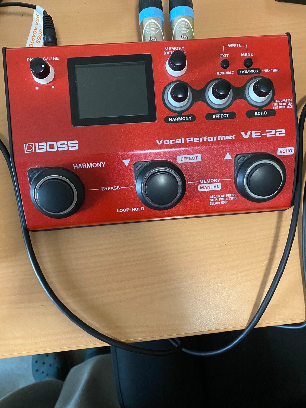 Boss ve 22 vocal performer, Musique & Instruments, Enlèvement ou Envoi, Comme neuf, Reverb
