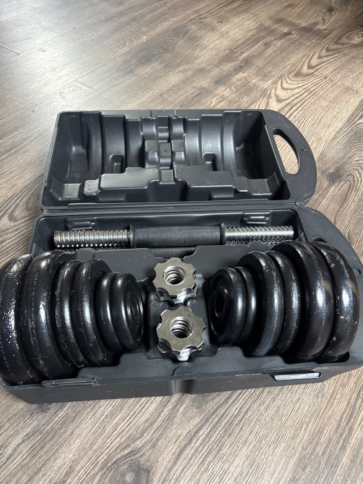 XXL Nutrition Halterset - 20 kg (2 x 10 kg) met koffer, Sport en Fitness, Ophalen, Zo goed als nieuw, Halterset