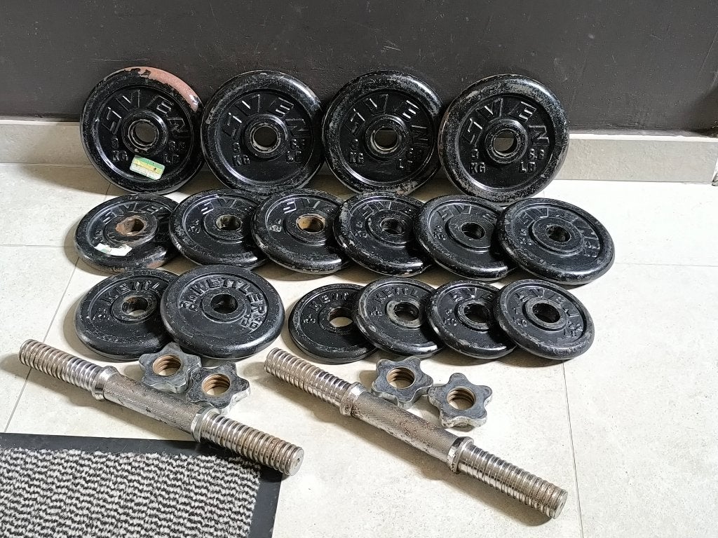 36kg Halterset van SVEN/ KETTLER (30mm), Sport en Fitness, Ophalen, Gebruikt, Benen, Halterset