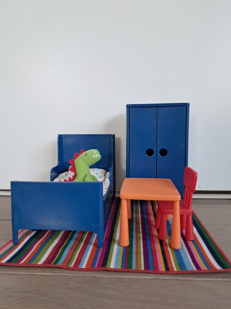 IKEA HUSET Poppenhuis Meubelset Slaapkamer, Kinderen en Baby's, Ophalen, Gebruikt, Poppenhuis