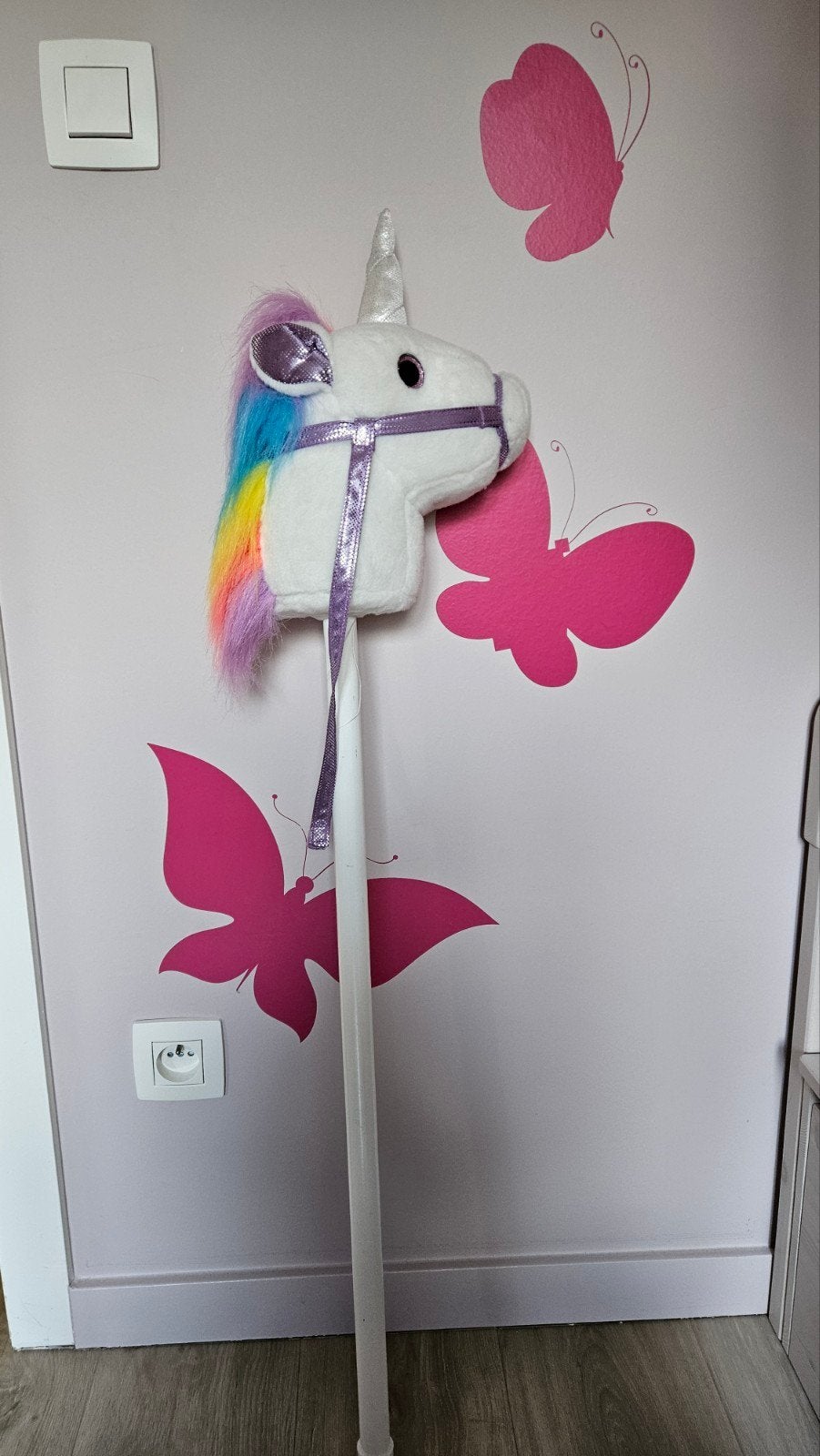 Stokpaardje unicorn, Ophalen, Gebruikt, Meisje