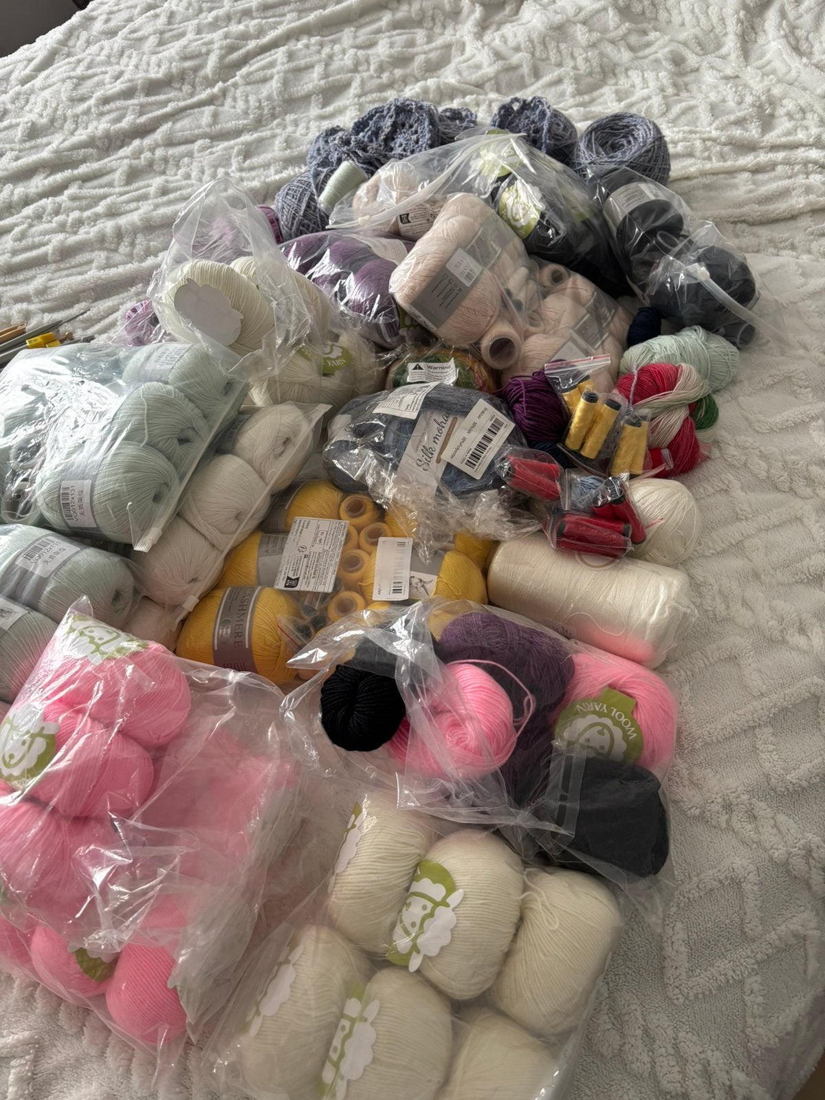 Brei garen cashmere merino en alpacawol, Ophalen, Zo goed als nieuw