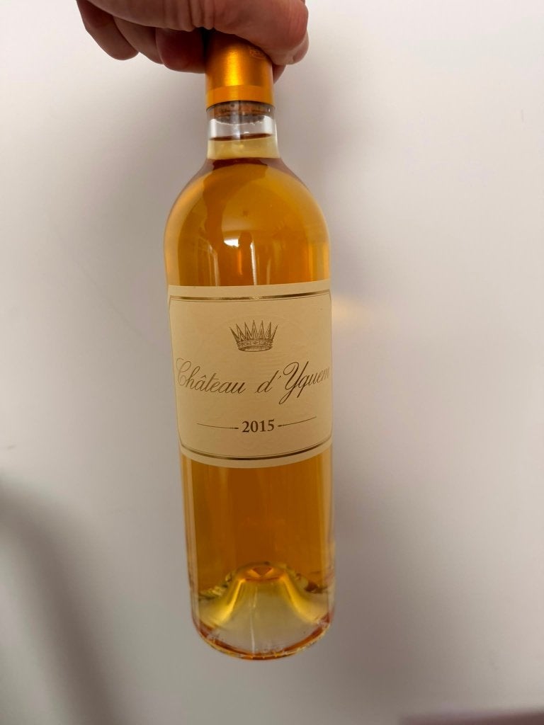 Chateau D'Yquem 2015, Verzamelen, Wijnen, Frankrijk, Nieuw, Ophalen of Verzenden, Witte wijn