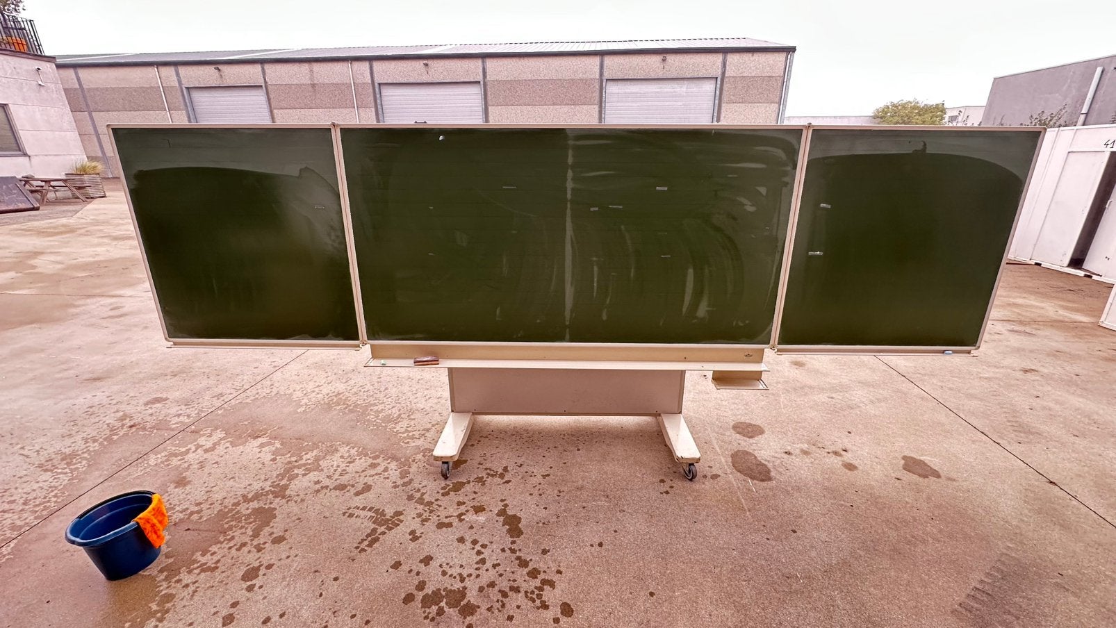 Schoolbord, Ophalen, Mobiel, Gebruikt, Krijtbord
