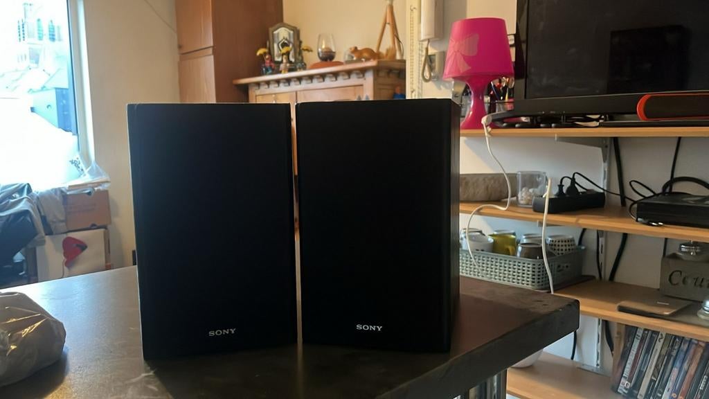 Sony 2 speakers, Audio, Tv en Foto, Ophalen, Zo goed als nieuw, Front, Rear of Stereo speakers, Sony