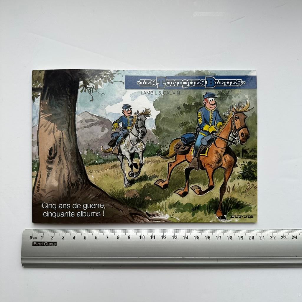 Les Tuniques Bleues "Cinq ans de guerre, 50 albums" 2006, Collections, Envoi, Autres personnages, Neuf, Livre ou Jeu