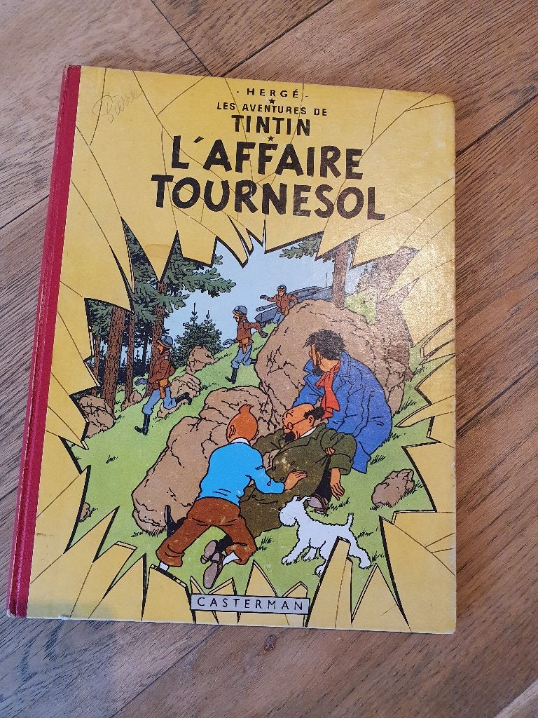 Tintin L' AFFAIRE TOURNESOL EO Belge 1956 B20 DR BDM 1000€, Livres, BD, Enlèvement, Utilisé