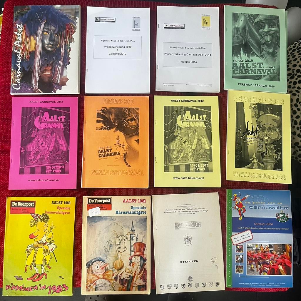 Documenten Aalst carnaval, Boeken, Geschiedenis | Stad en Regio, Zo goed als nieuw, Ophalen of Verzenden