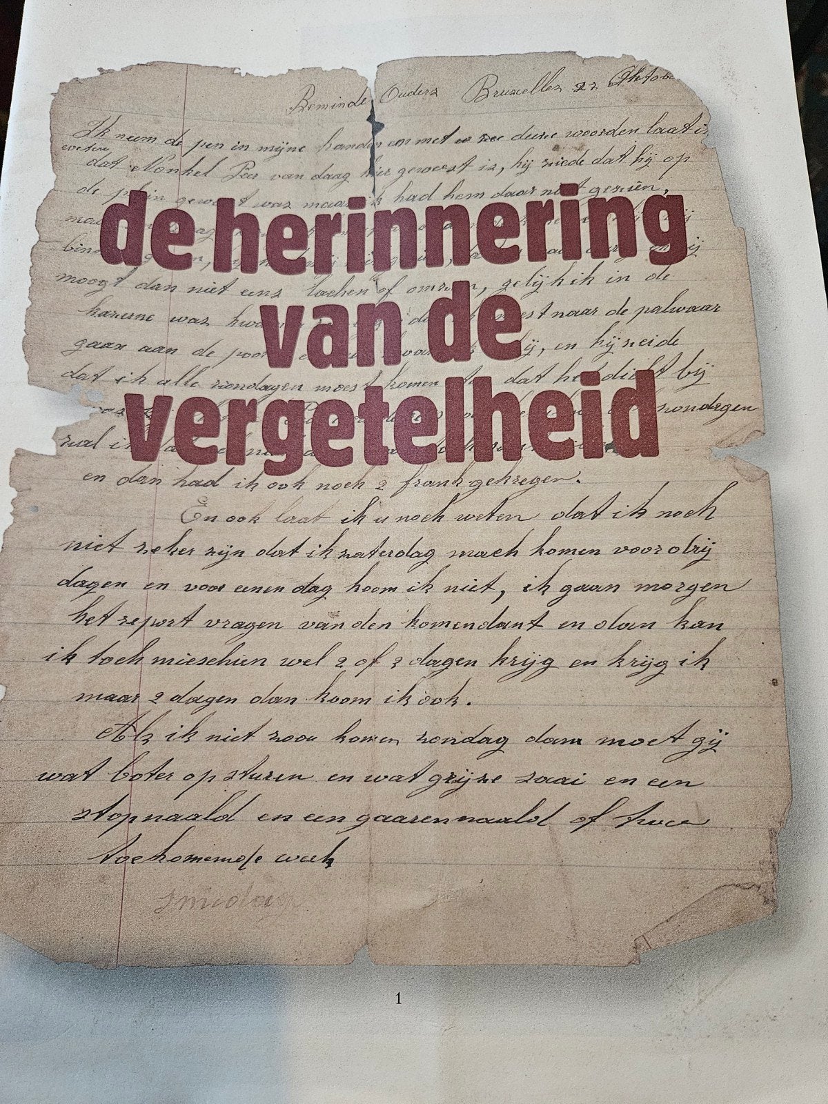 de herinnering van de vergetelheid, '14 - '18, Boeken, Ophalen of Verzenden