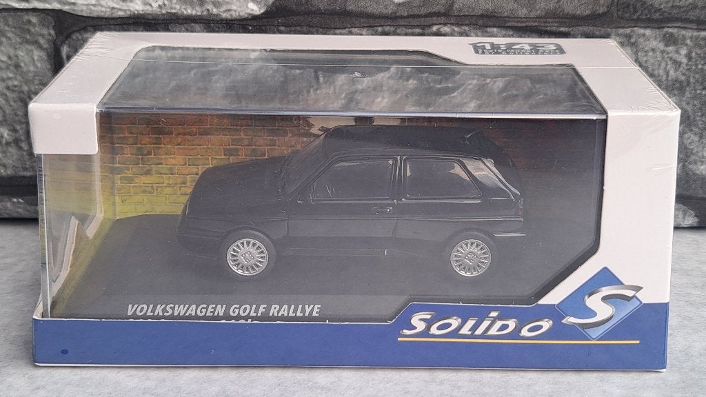 VW GOLF 2 G60 RALLYE BLACK 1/43ème, Enlèvement ou Envoi, Solido, Voiture, Solido