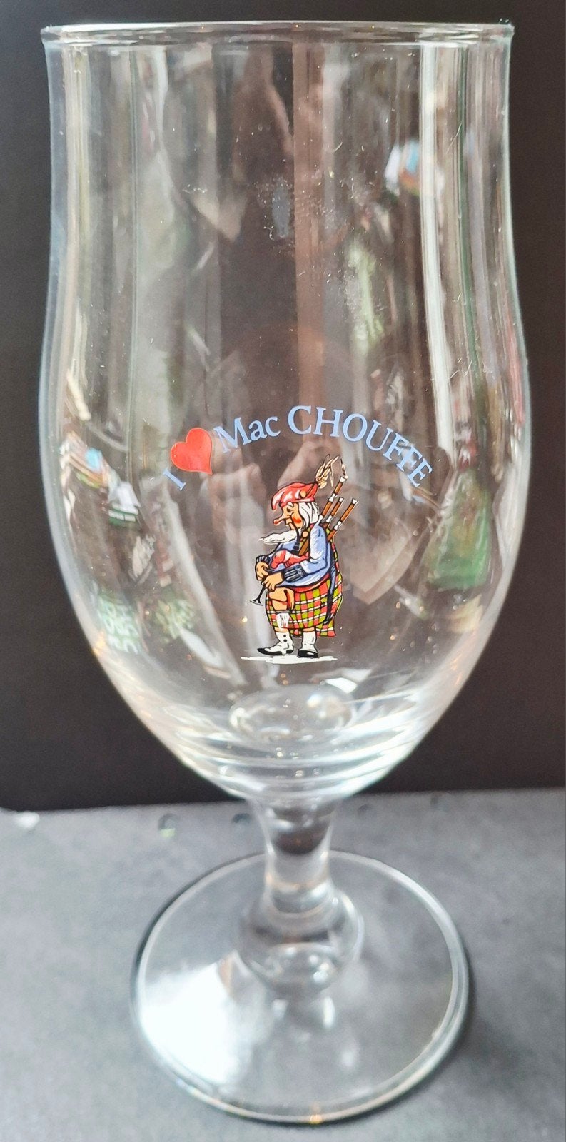Mc. chouffe glas, Verzamelen, Ophalen of Verzenden, Zo goed als nieuw