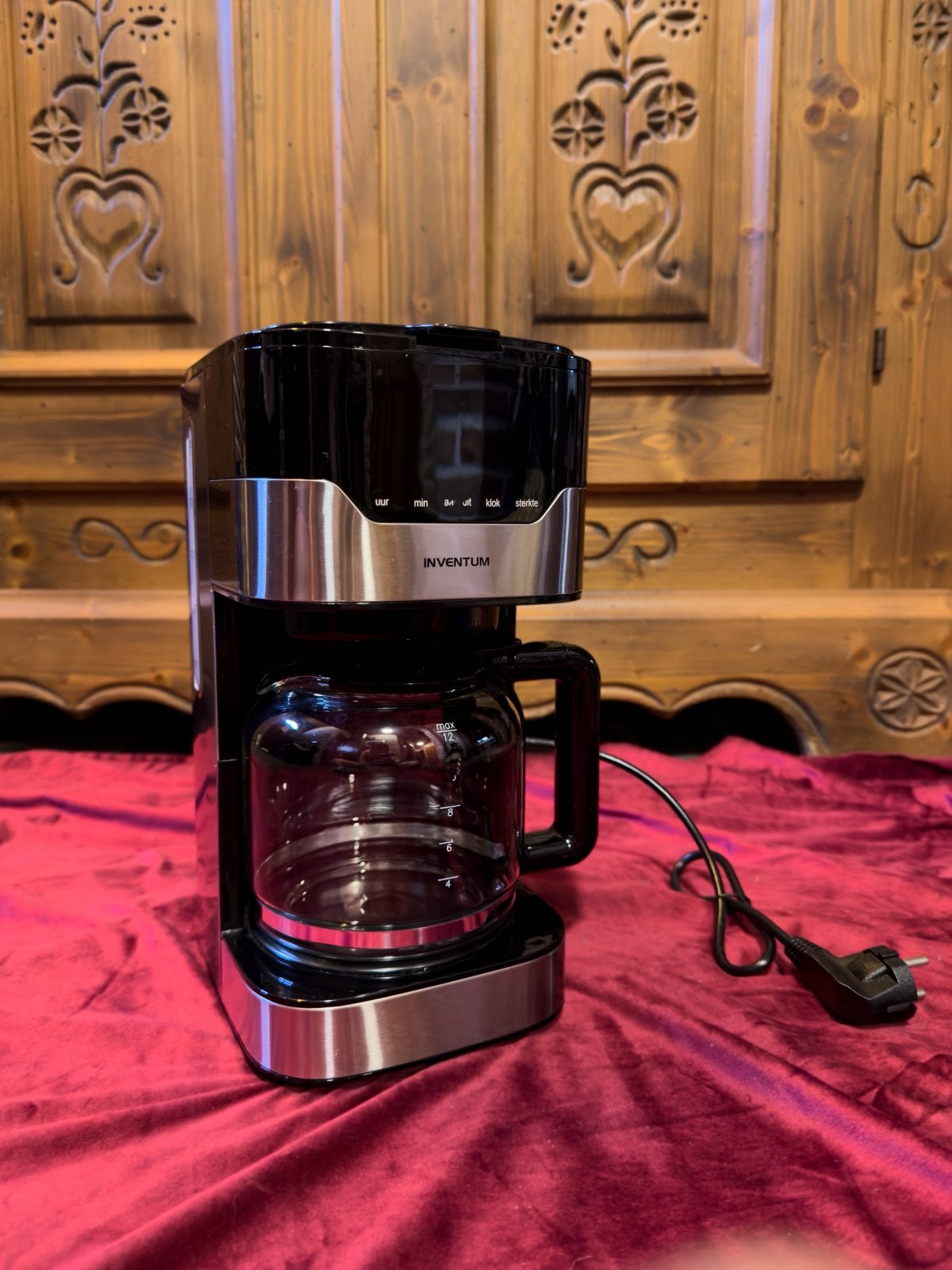 Inventum Koffiezetapparaat, Elektronische apparatuur, Koffiezetapparaten, Afneembaar waterreservoir, Gebruikt, Koffiemachine, Gemalen koffie