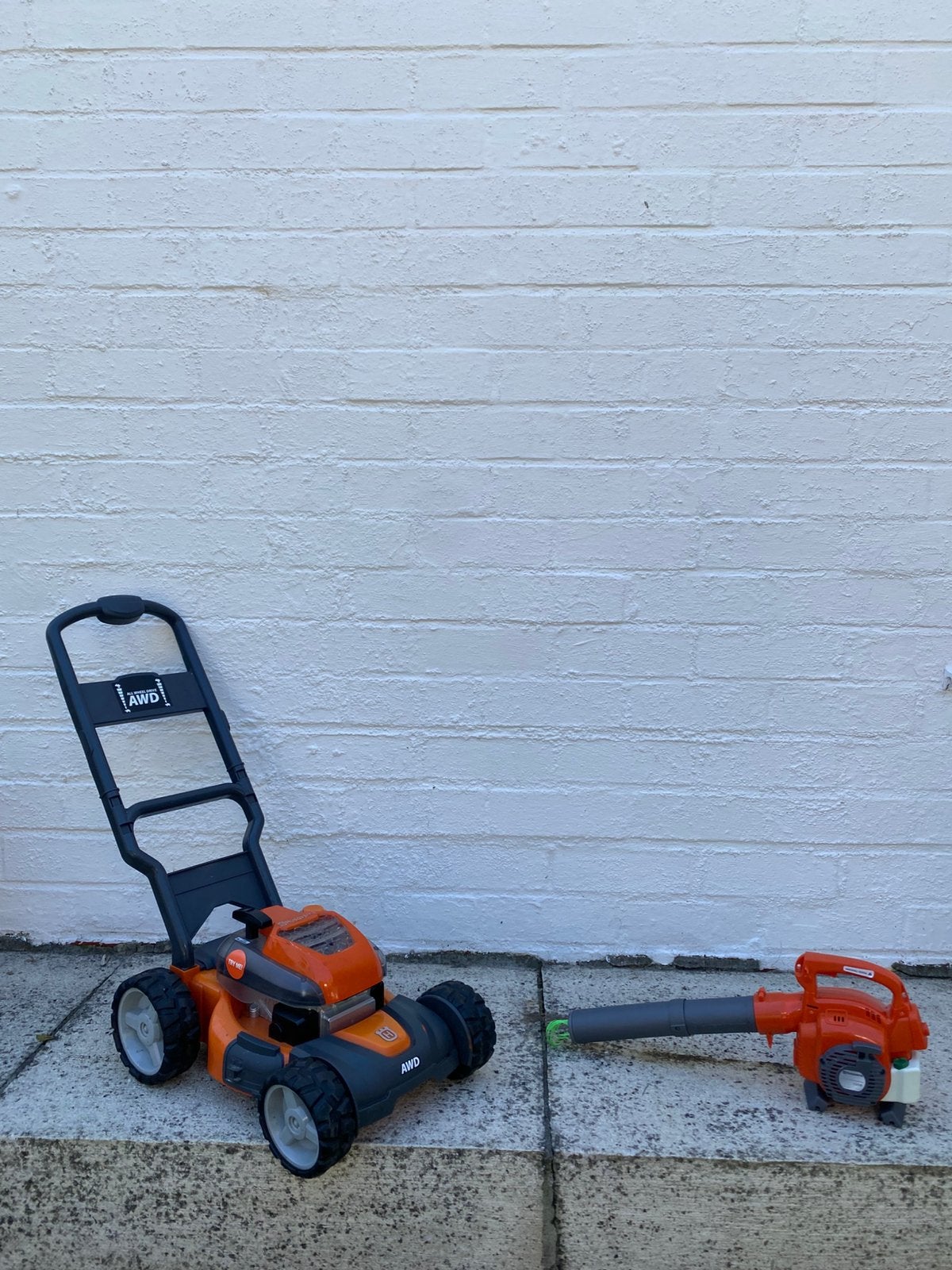 Husqvarna Speelgoed grasmaaier + bladbazer, Tuin en Terras, Ophalen, Gebruikt