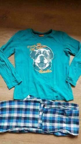 pyjama met hond op van Hema maat 140 - 146, Nacht- of Onderkleding, Gebruikt, Ophalen of Verzenden, Hema
