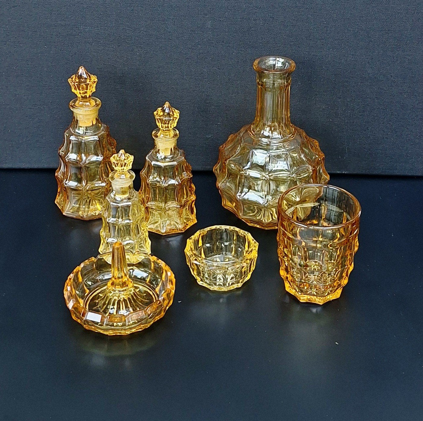 Ensemble de toilette 7 pièces Art Déco 1935, Enlèvement ou Envoi