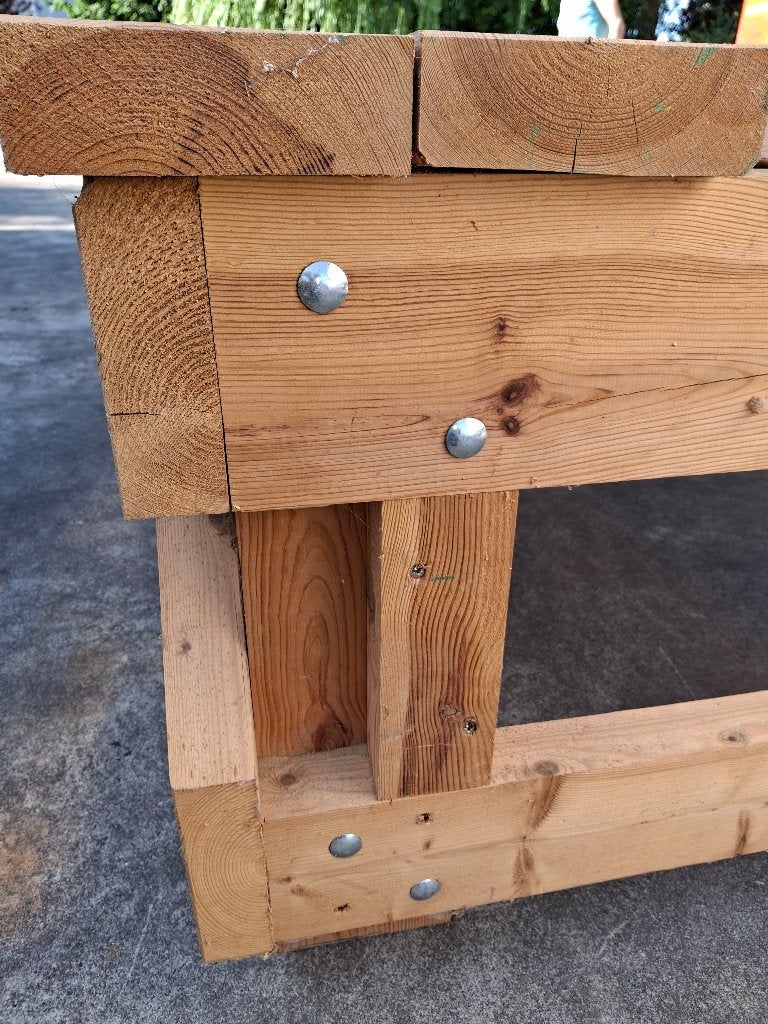 HOUTEN zware constructie, Ophalen, Gebruikt
