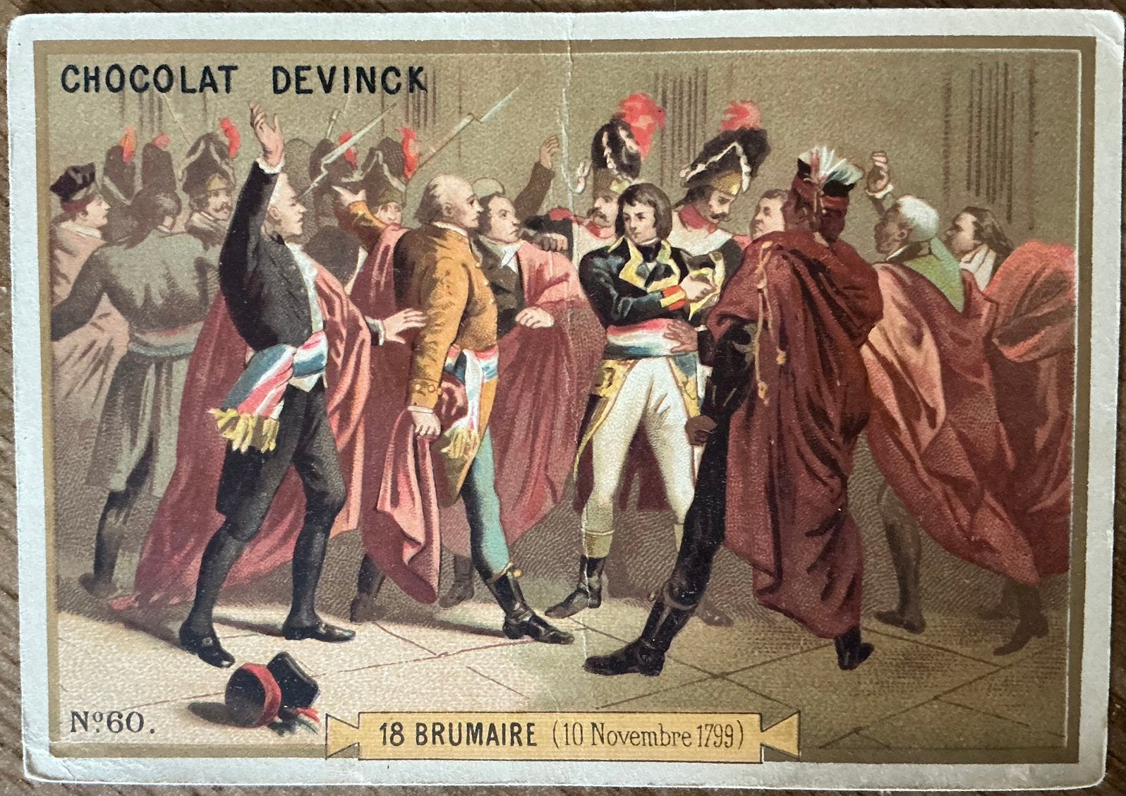 CHOCOLATE DEVINCK/ancienne carte publicitaire, Enlèvement ou Envoi, Utilisé, Autres types