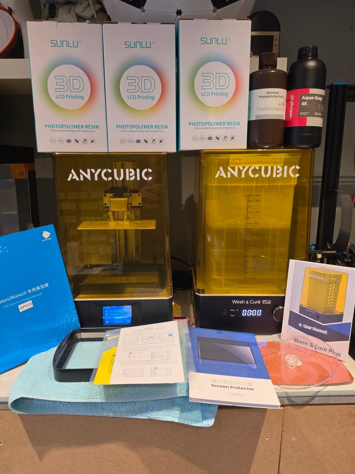 Imprimante 3D résine Anycubic Photon Mono X 6K + Wash & Cure, Enlèvement, Comme neuf, Résine
