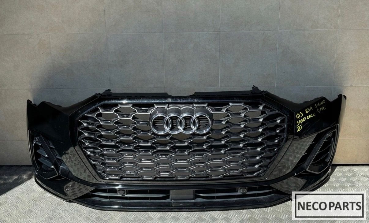 AUDI Q3 83A S-LINE SPORTBACK VOORBUMPER ALLES LEVERBAAR!!!, Arrière, -, Haillon arrière, Audi