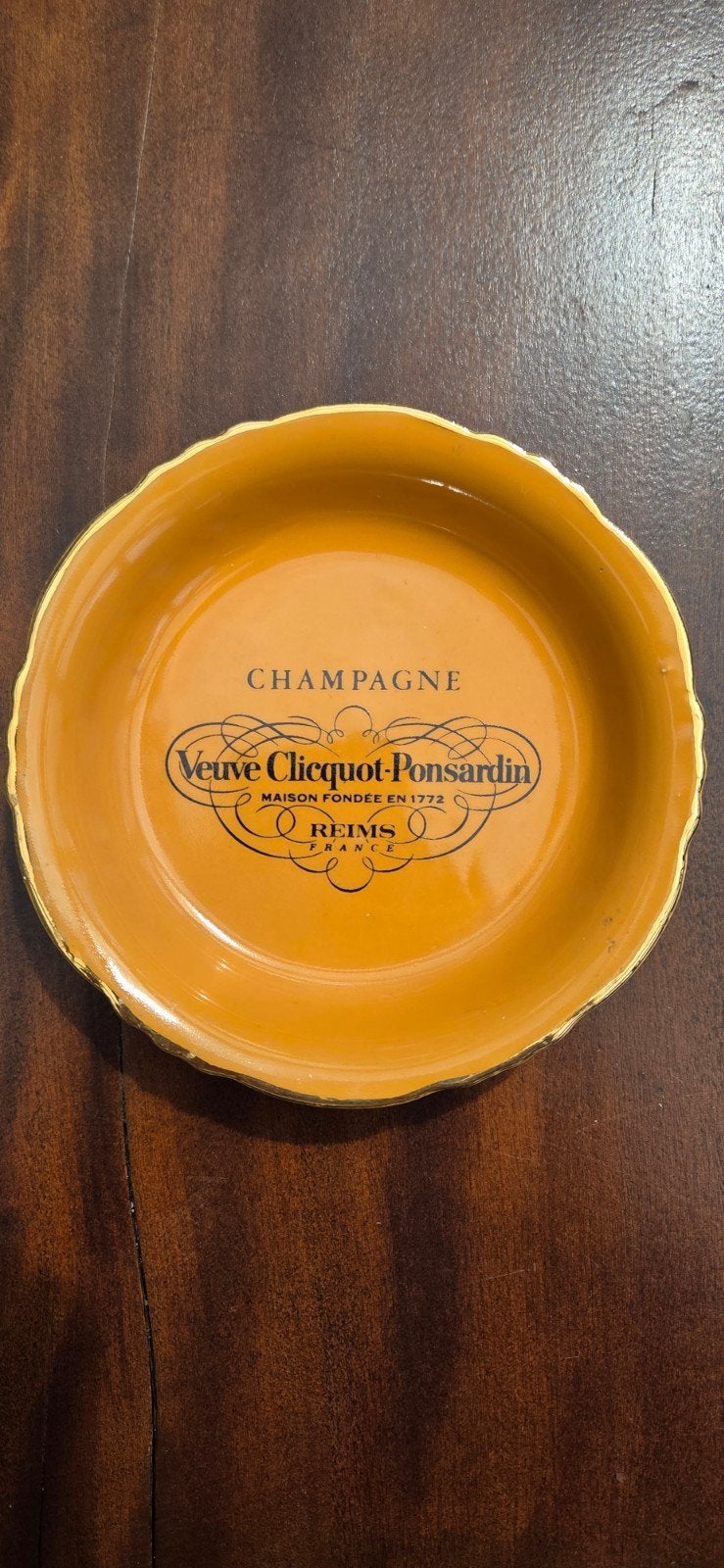 Sous-verre avec logo Veuve Clicquot/Fête des Pères., Collections, Enlèvement ou Envoi