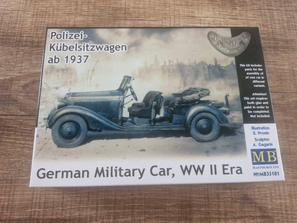Master Box 1/35 Polizei Kübelsitzwagen ab 1937, Hobby & Loisirs créatifs, Modélisme | Voitures & Véhicules, Neuf, Autres marques