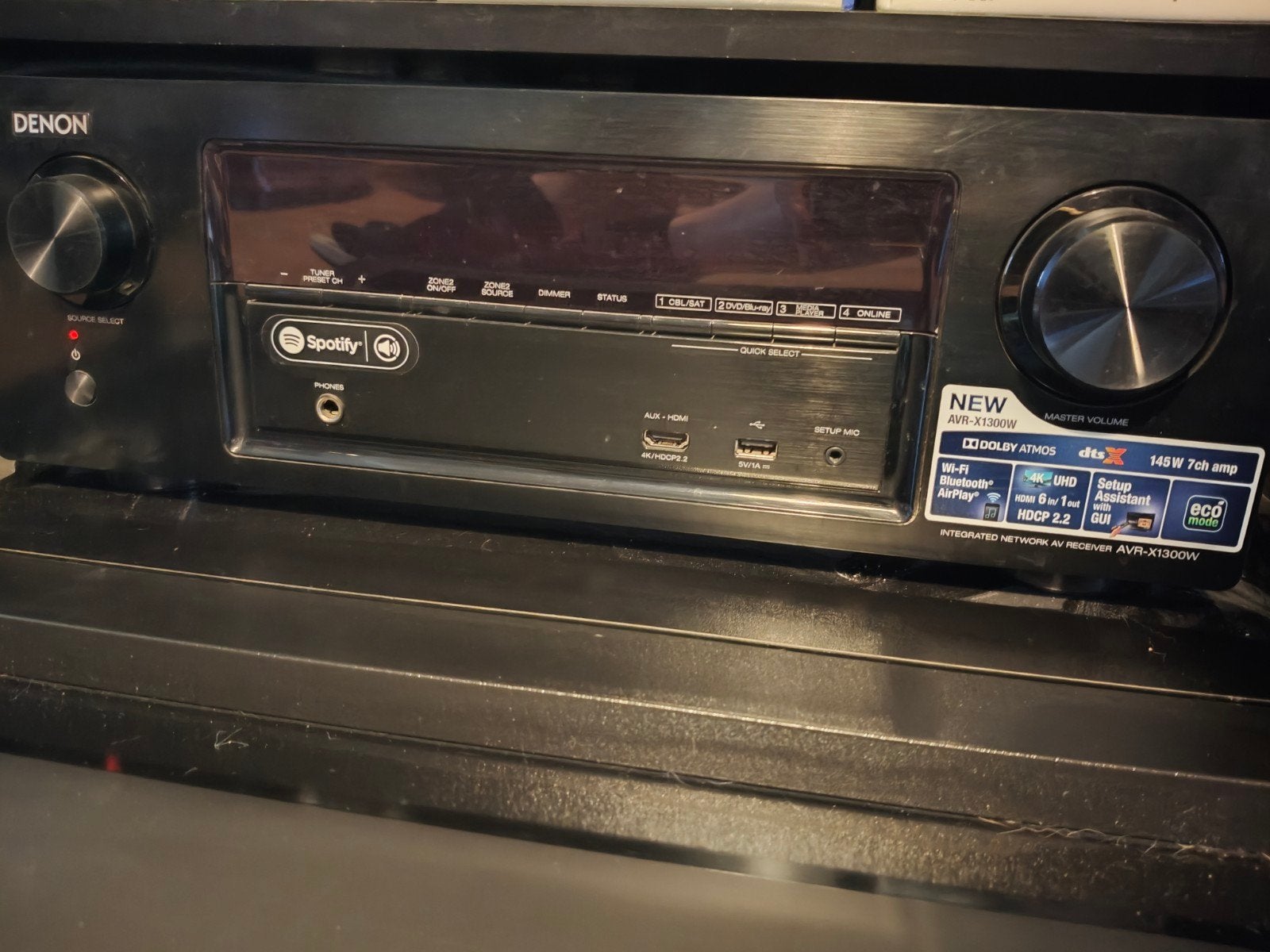 Denon AVR-X1300W + ensemble ambiophonique Harman Kardon (+en, TV, Hi-fi & Vidéo, Autres marques, Autres lecteurs, Enlèvement, Utilisé