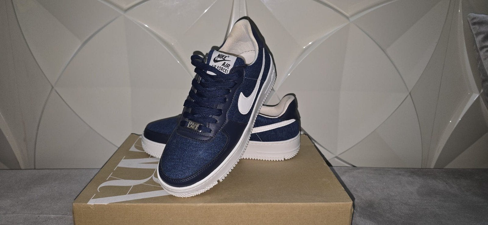 Nike Air Force 1 AF1 Custom Jeans, Neuf, Autres couleurs, Nike, Enlèvement
