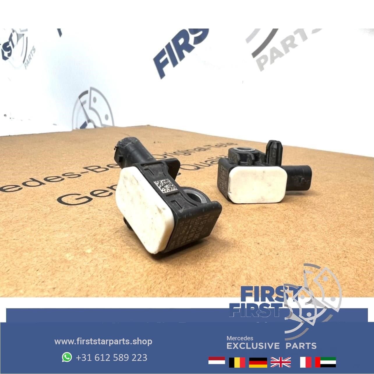 A1668210151 AIRBAG CRASH SENSOREN SET Mercedes W176 A W246 B, Utilisé, -, -, Enlèvement ou Envoi