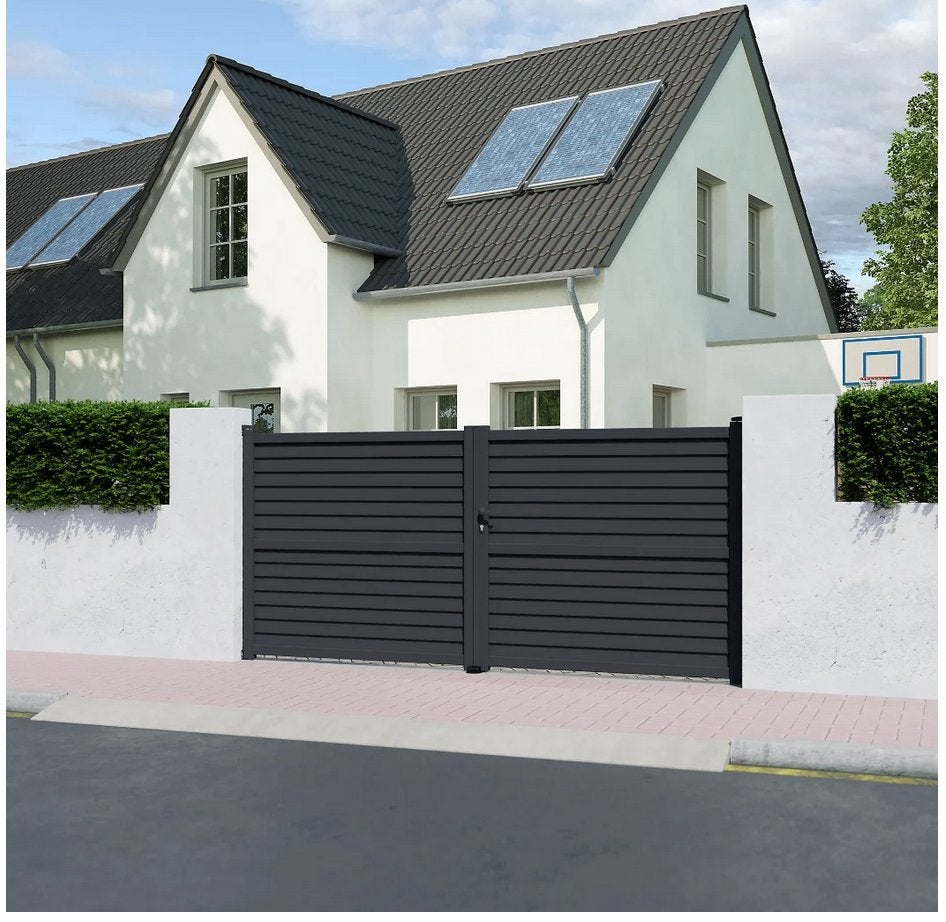 schuifpoort, Jardin & Terrasse, Enlèvement, Utilisé, Aluminium, Porte coulissante