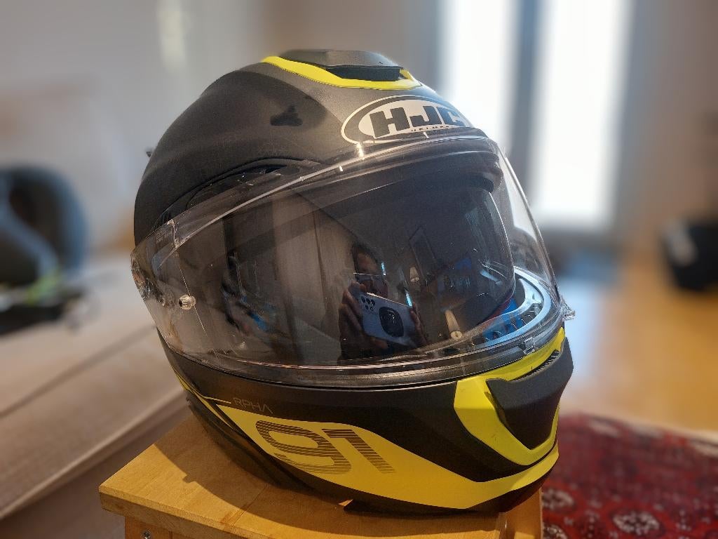 Casque moto HJC - RPHA91 (carbon) taille M - état neuf, M, HJC, Enlèvement, Neuf, avec ticket