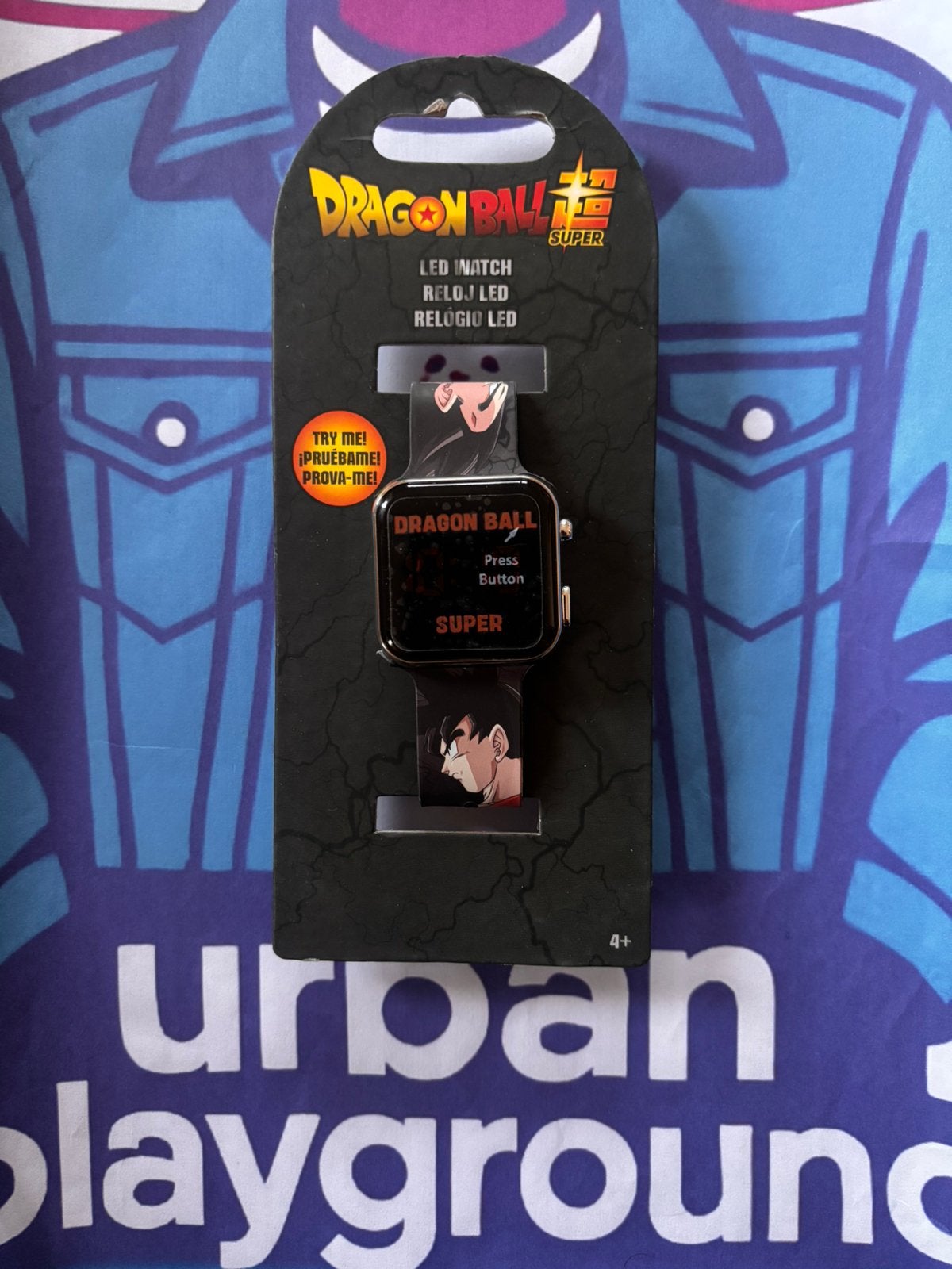Dragon Ball Super LED-horloge, Handtassen en Accessoires, Horloges | Kinderen, Ophalen of Verzenden, Nieuw, Zwart, Jongen of Meisje