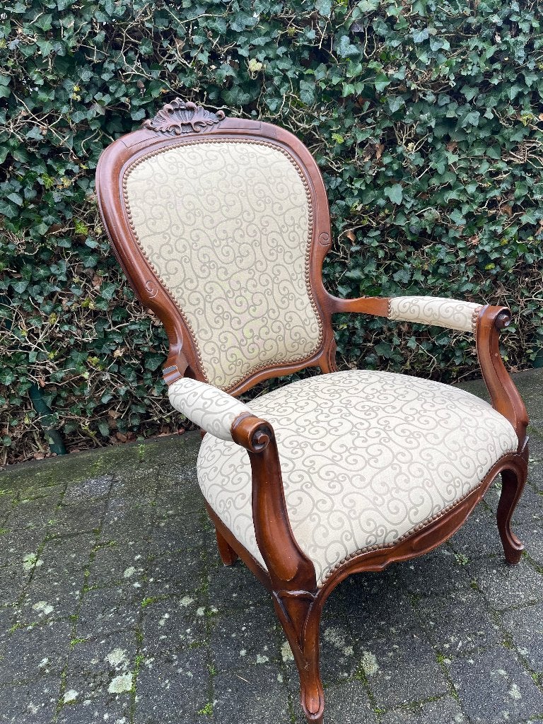 retro-vitrage mooi bewerkte stoel in nieuwstaat, Enlèvement, Comme neuf, Bois, Une