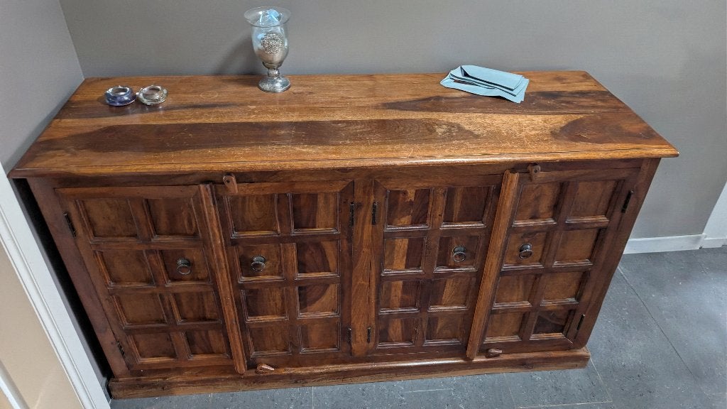 Dressoir van sheeshamhout, Huis en Inrichting, Kasten | Buffetkasten, Ophalen, Gebruikt