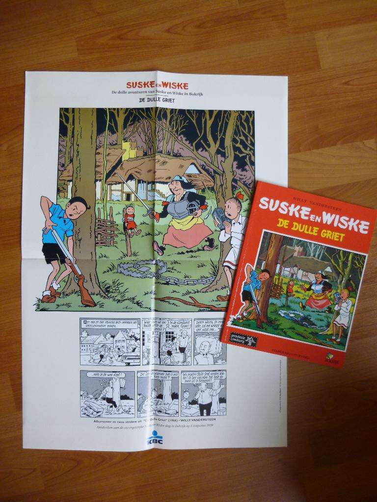 S&W RECLAME UITGAVE "DE DULLE GRIET"BOKRIJK +KBC POSTER 2000, Willy Vandersteen, Eén stripboek, Nieuw, Ophalen of Verzenden