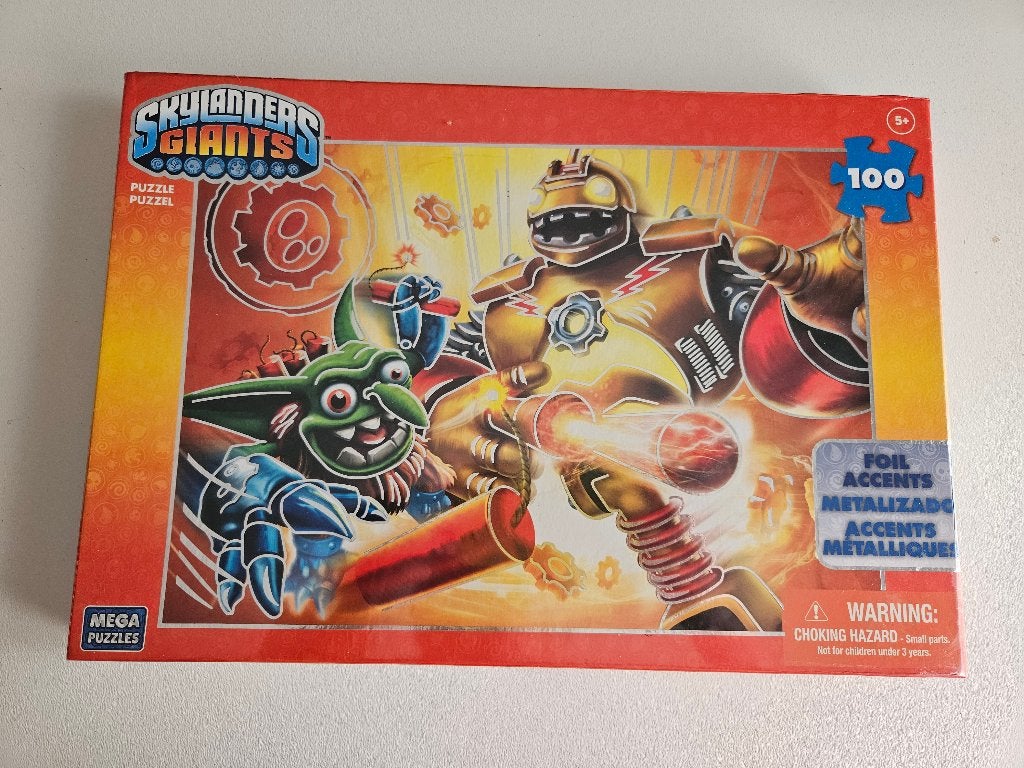 Puzzel Mega puzzles 100 stukjes Skylanders giants, Ophalen of Verzenden, Meer dan 50 stukjes, Nieuw
