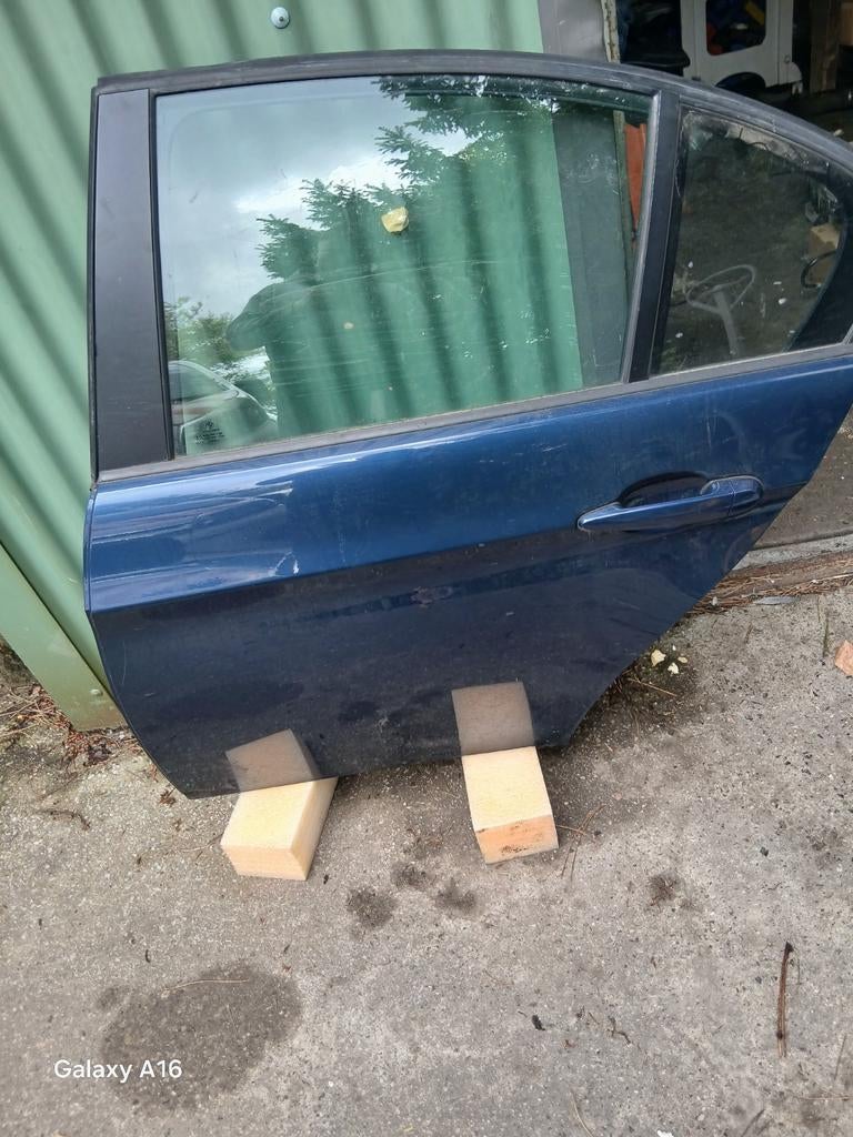 Linker achterdeur BMW series 3 e90 sedan kleur mysticbla, Ophalen, Achter, BMW, Deur