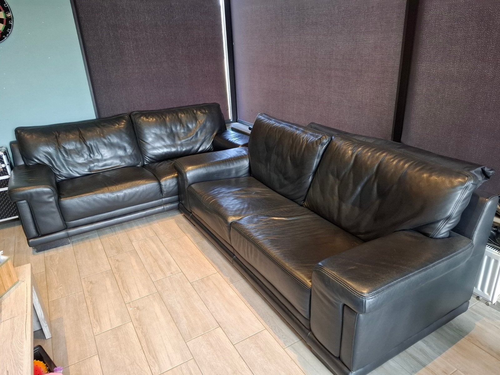 Leren salon zetel (2 stuks), Enlèvement