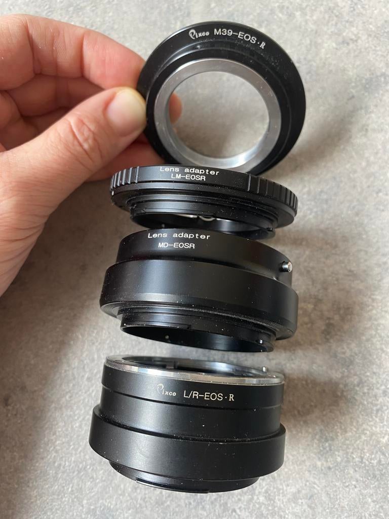 Canon EOS R adapters leica, Enlèvement ou Envoi, Comme neuf, Canon