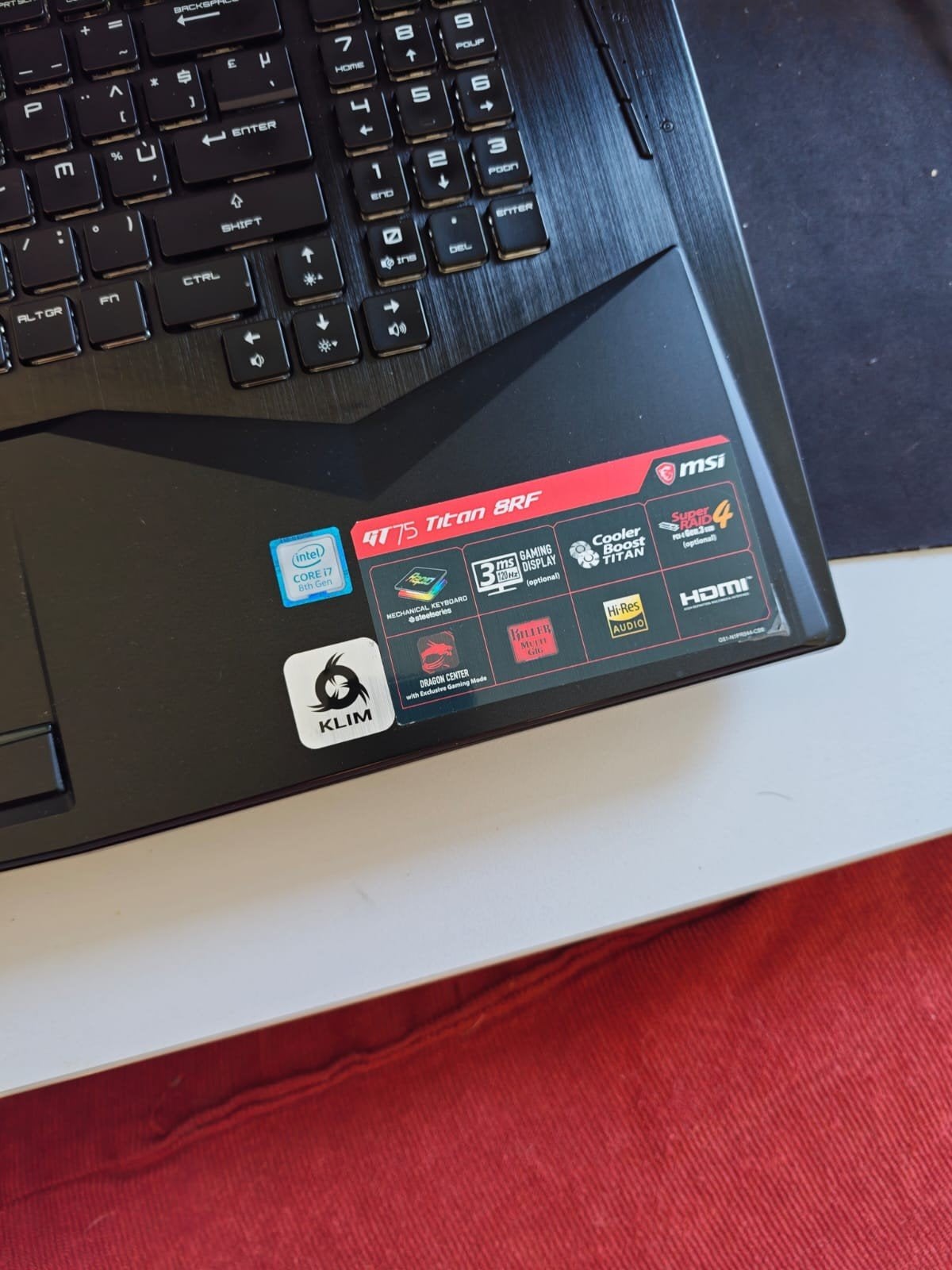 Portable gamer msi comme neuf vente ou echange, Comme neuf, Intel