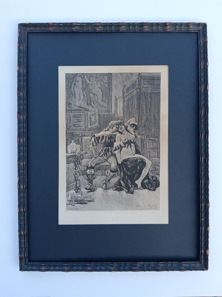 ROPS Félicien: Mademoiselle de Maupin. Gravure/Héliographie., Antiquités & Art, Signé dans la planche, Enlèvement ou Envoi, Autres sujets