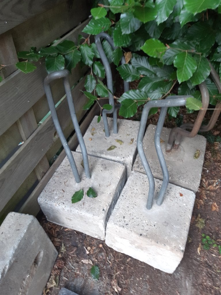 Fietsbeugel, Ophalen, Gebruikt