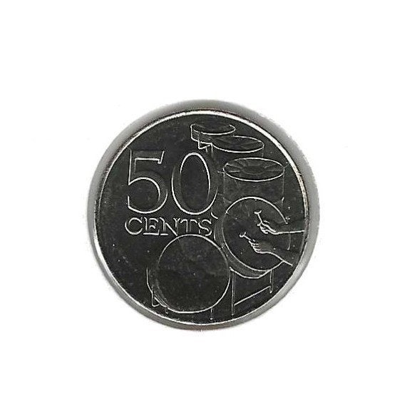Trinitad & Tobago, 50 Cents 2003., Ophalen of Verzenden, Noord-Amerika, Losse munt