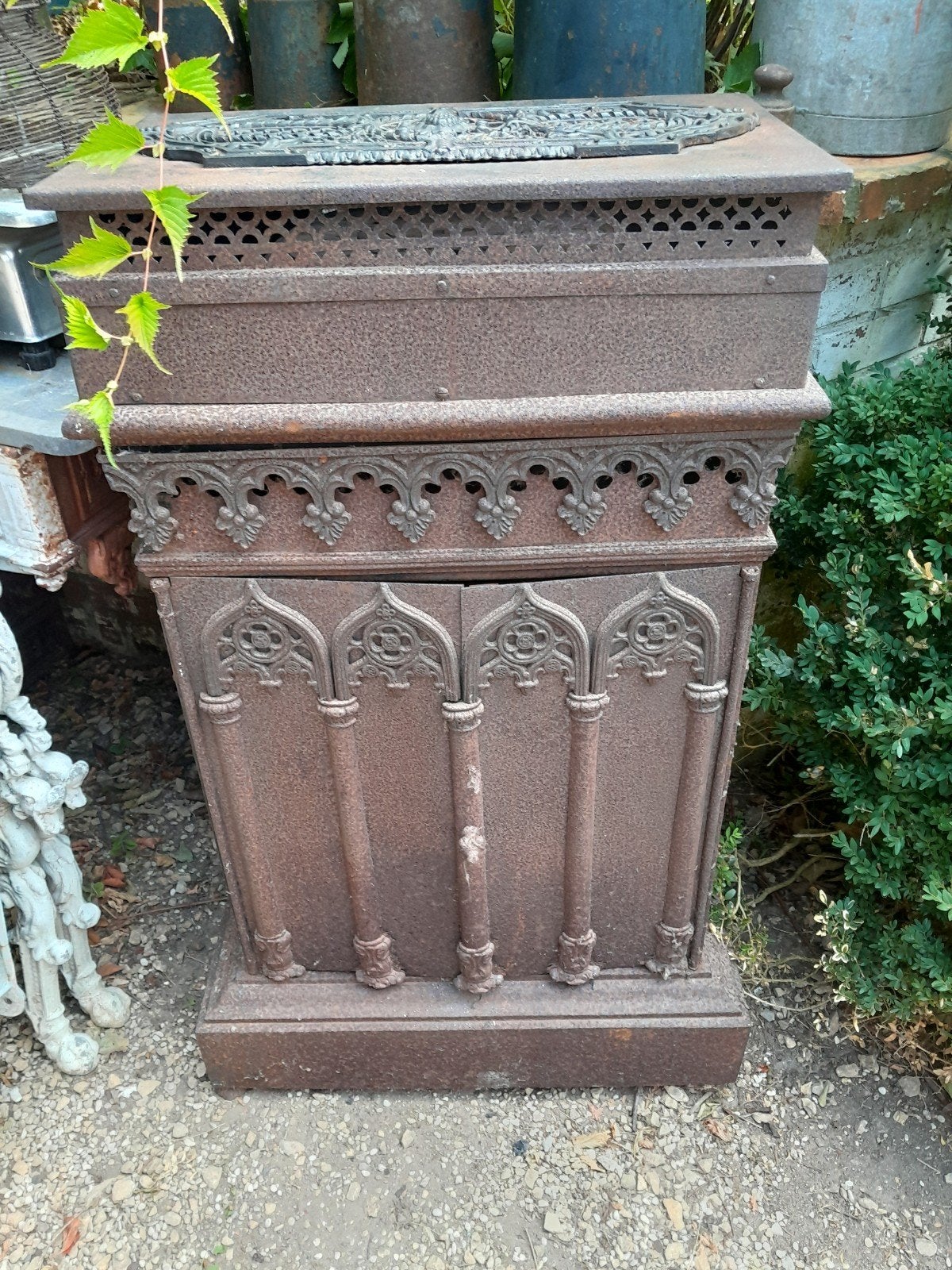 antieke kachel, Ophalen