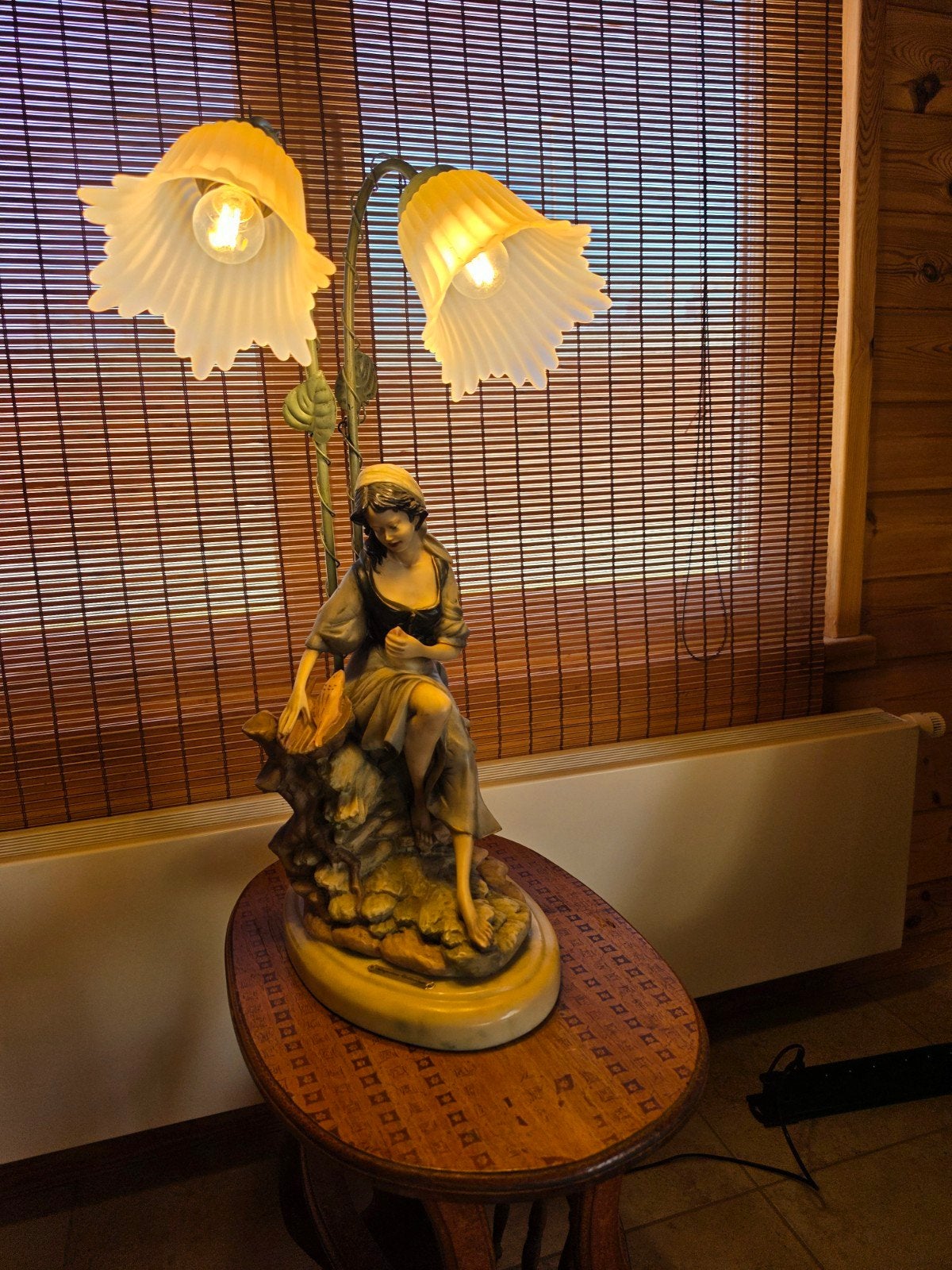 mooie angelica collection decoratieve dubbele lamp, Ophalen
