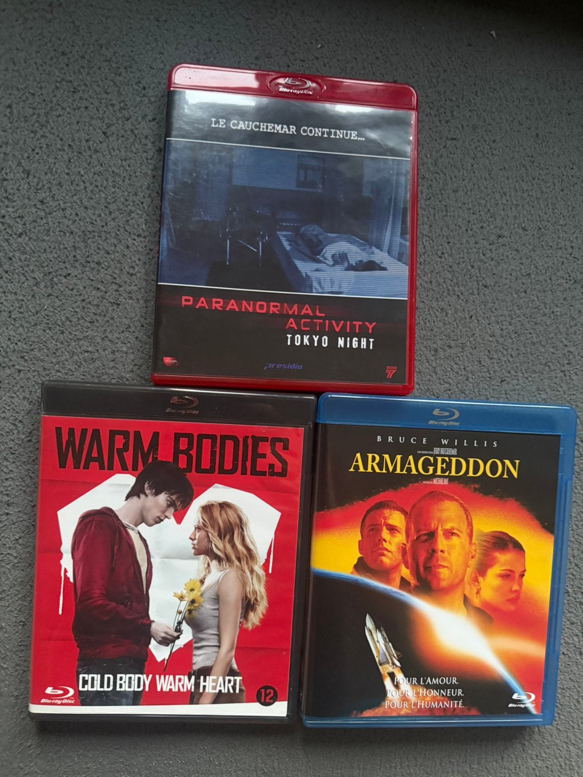 (Blu-ray) Paranormal Activity - Armageddon - Warm Bodies, CD & DVD, Enlèvement ou Envoi, Comme neuf, Blu-ray, Français