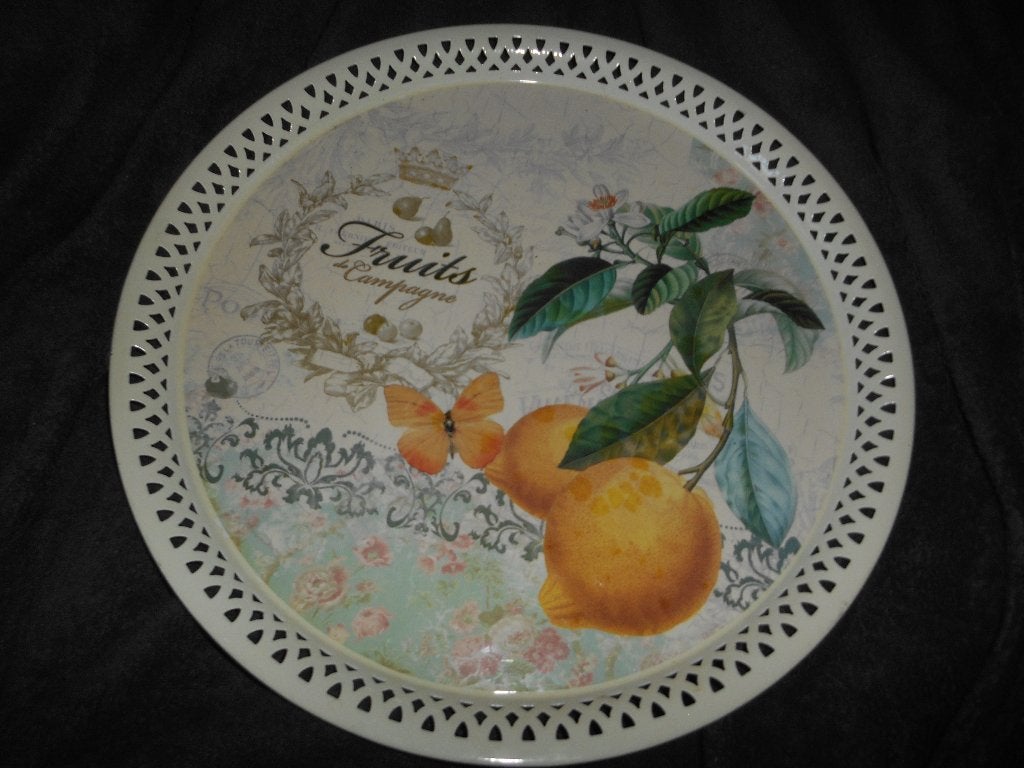 Plateau en métal 35cm, Enlèvement ou Envoi, Métal
