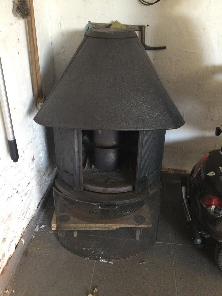 houtkachel JOTUL  gietijzer kan als open haard, Huis en Inrichting, Ophalen, Gebruikt, Houtkachel, Vrijstaand